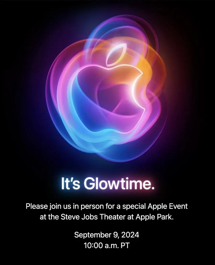 Apple Event invitation (Invitation): It’s Glowtime.