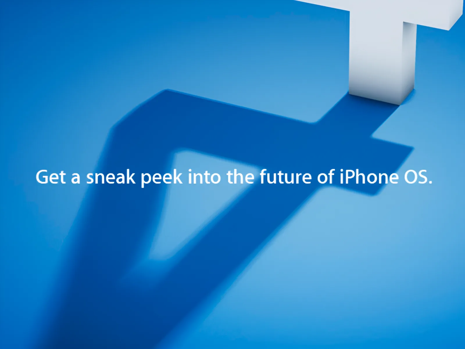 Apple Event invitation: Get a sneak peek into the features of iPhone OS.
