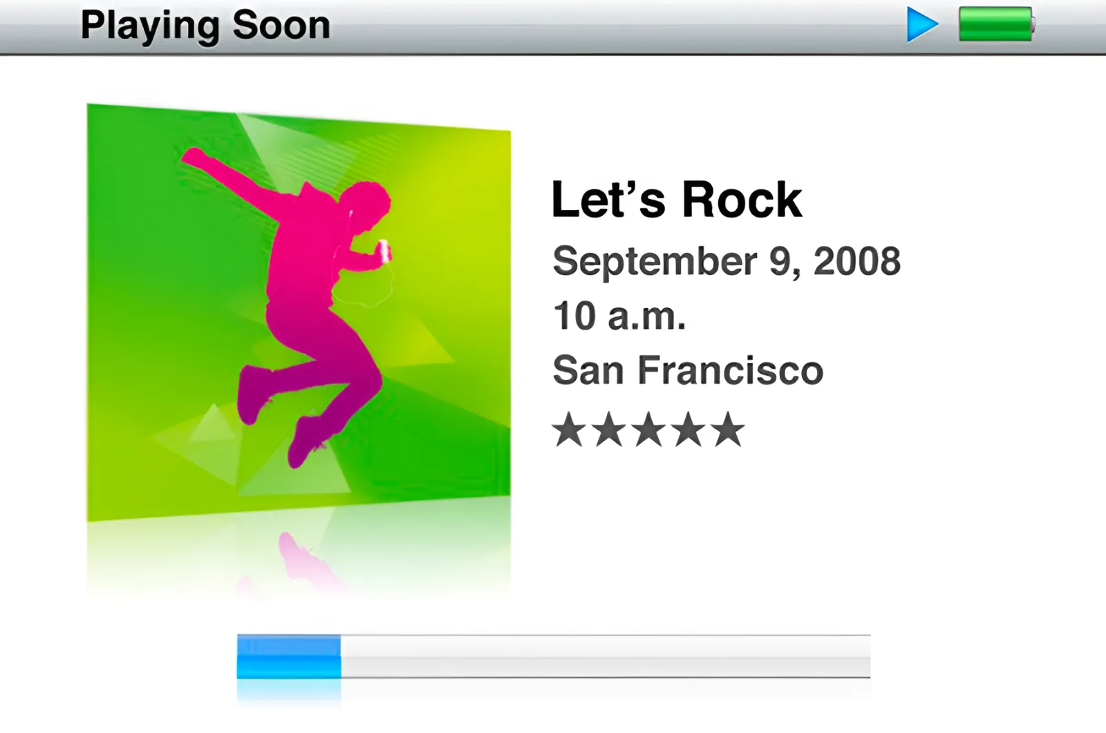 Apple Event invitation: Let’s Rock