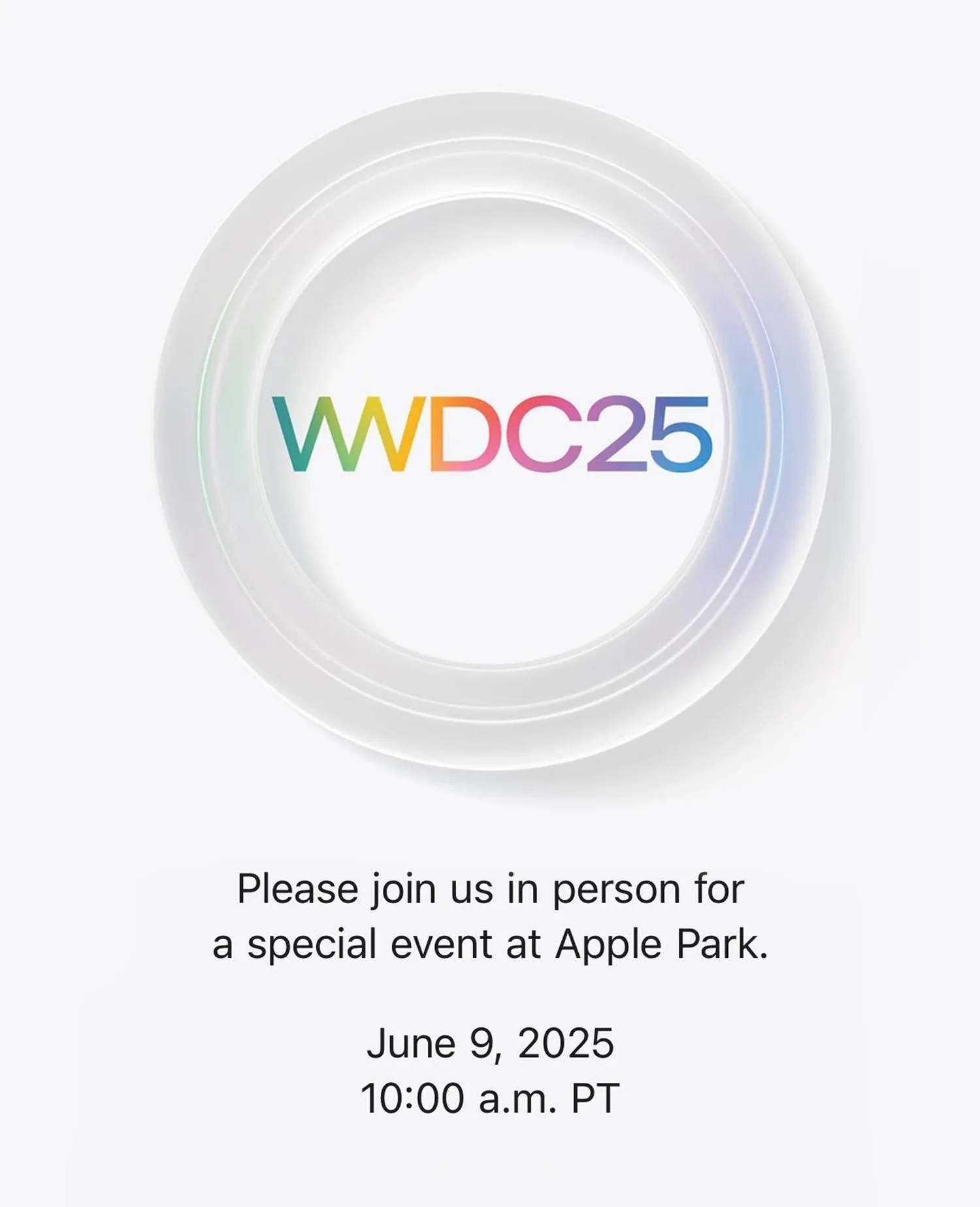 WWDC invitation (Press invitation): On the horizon.