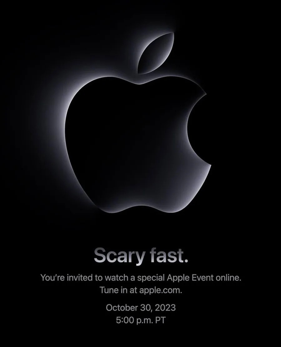 Apple Event invitation: Scary fast.