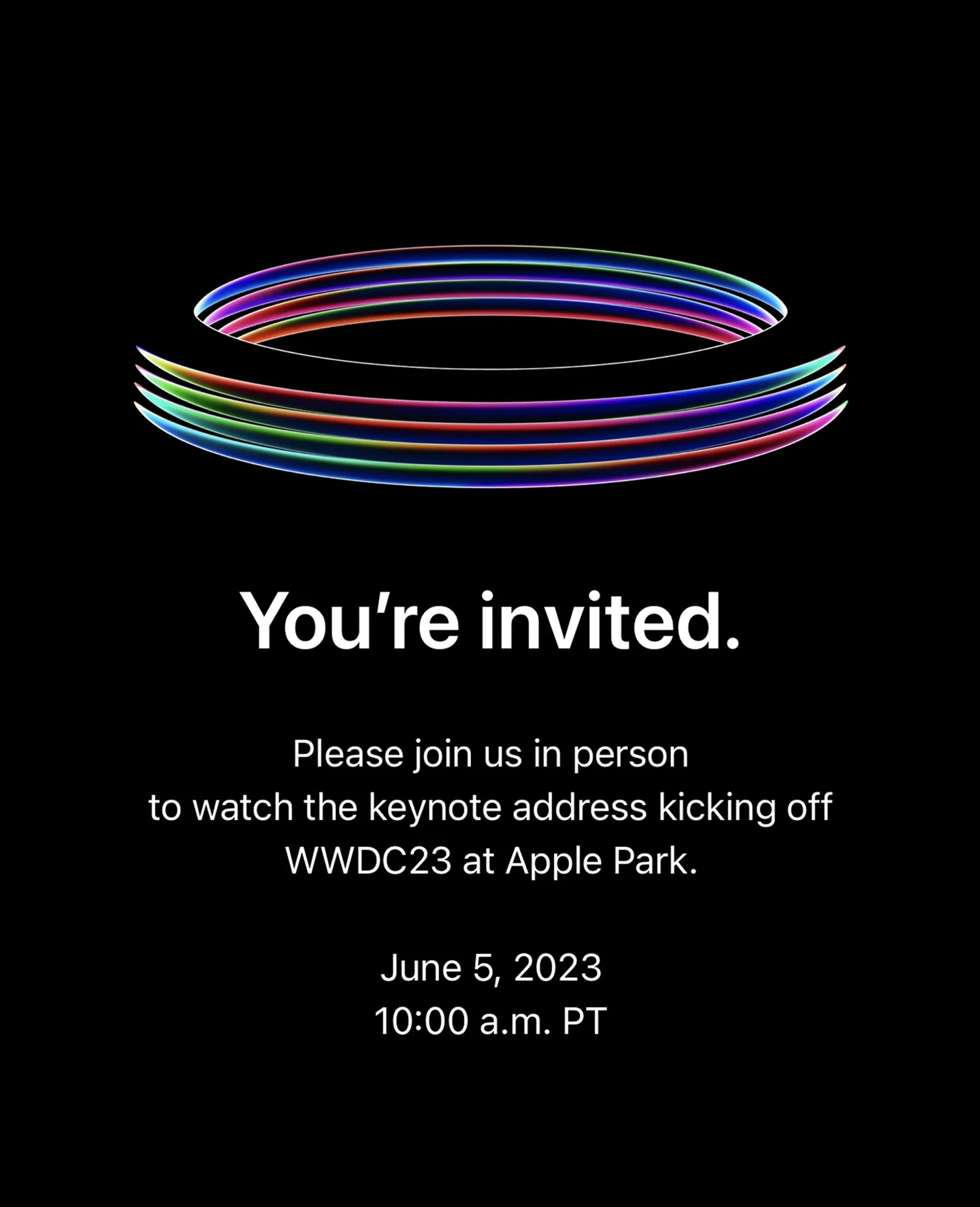 WWDC invitation (Press invitation): Code new worlds.