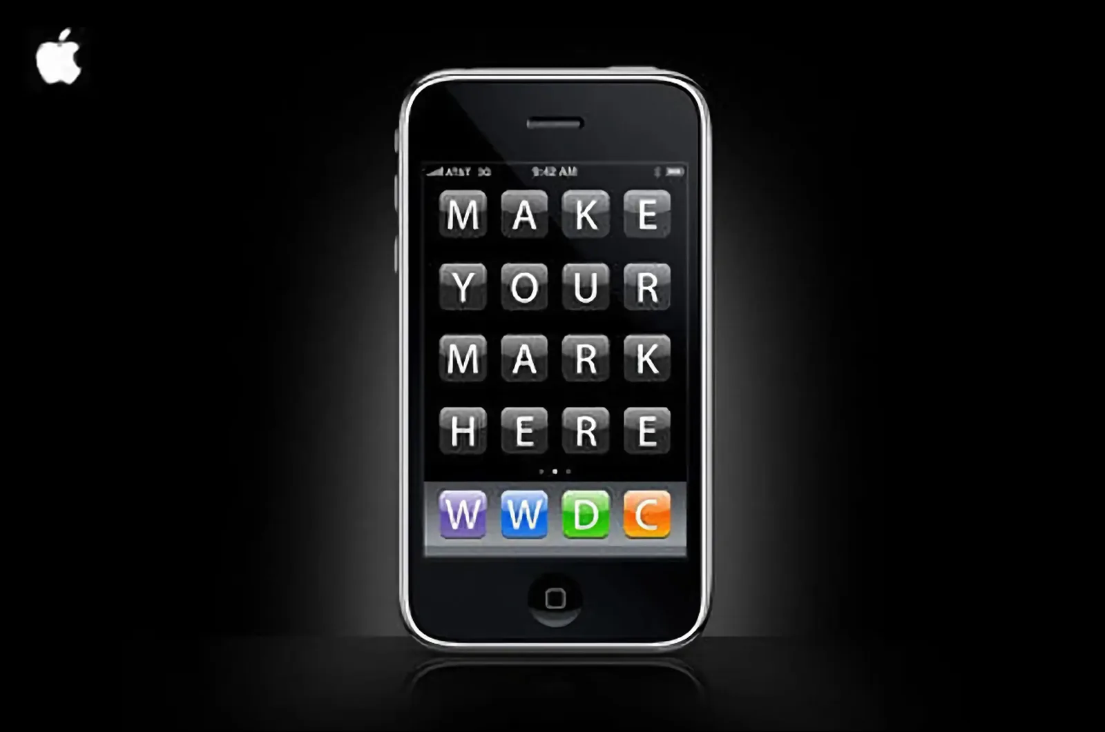 WWDC invitation: Make your mark here.